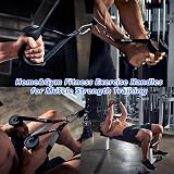 HXD-ERGO Ergonomic Gym Handles with 2 Carabiners - Anti-slip Resistance Band view 6