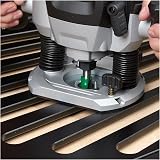 Trend T7EK 2100W Variable Speed Plunge Router 50mm Depth 240V Black view 9