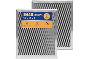 ALIVEAIR 5443 Dehumidifier Filter MERV 8 Washable 10x12x1 Compatible with Whole-House Dehumidifiers Models 1830 1850 1852 and Ventilation Models 8191 8192 Replacement Filter 2 Packs1