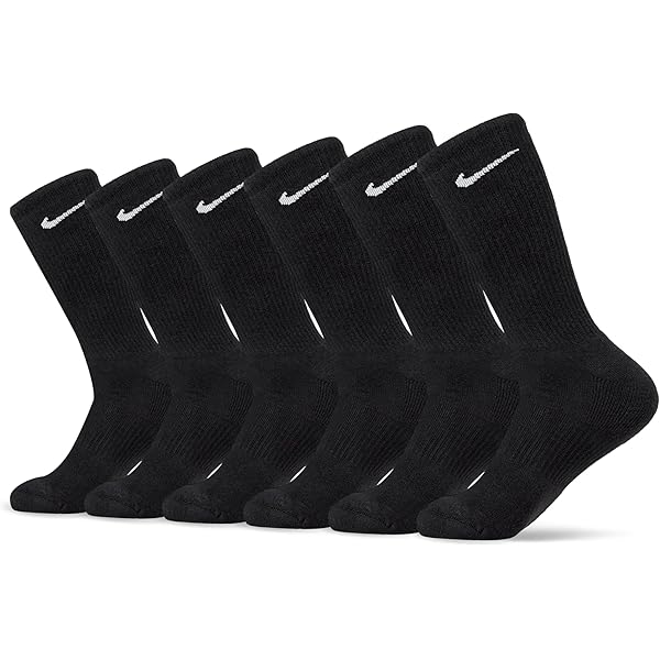 nike men's socks cotton crew 6 pack