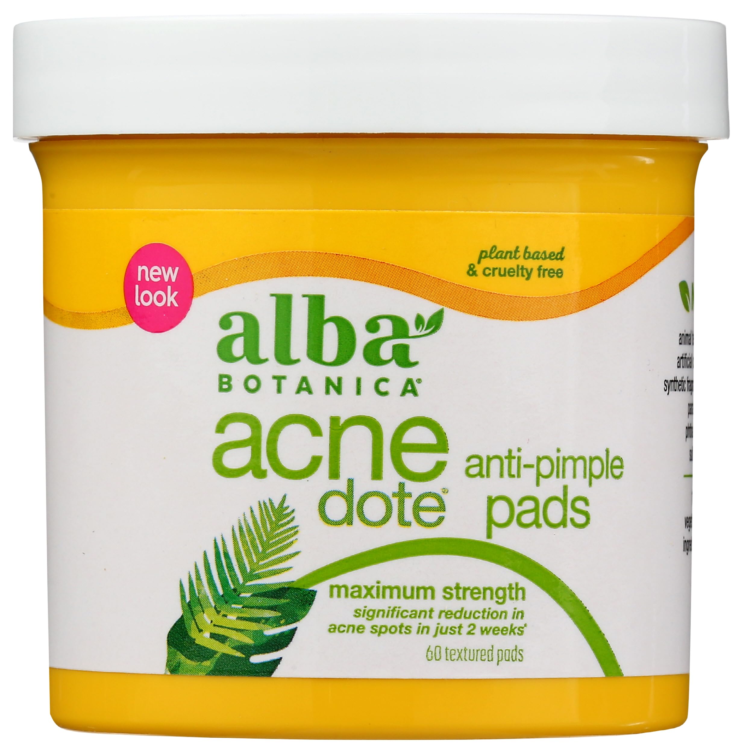 Alba Botanica Acnedote Maximum Strength Anti-Pimple Pads 60 count