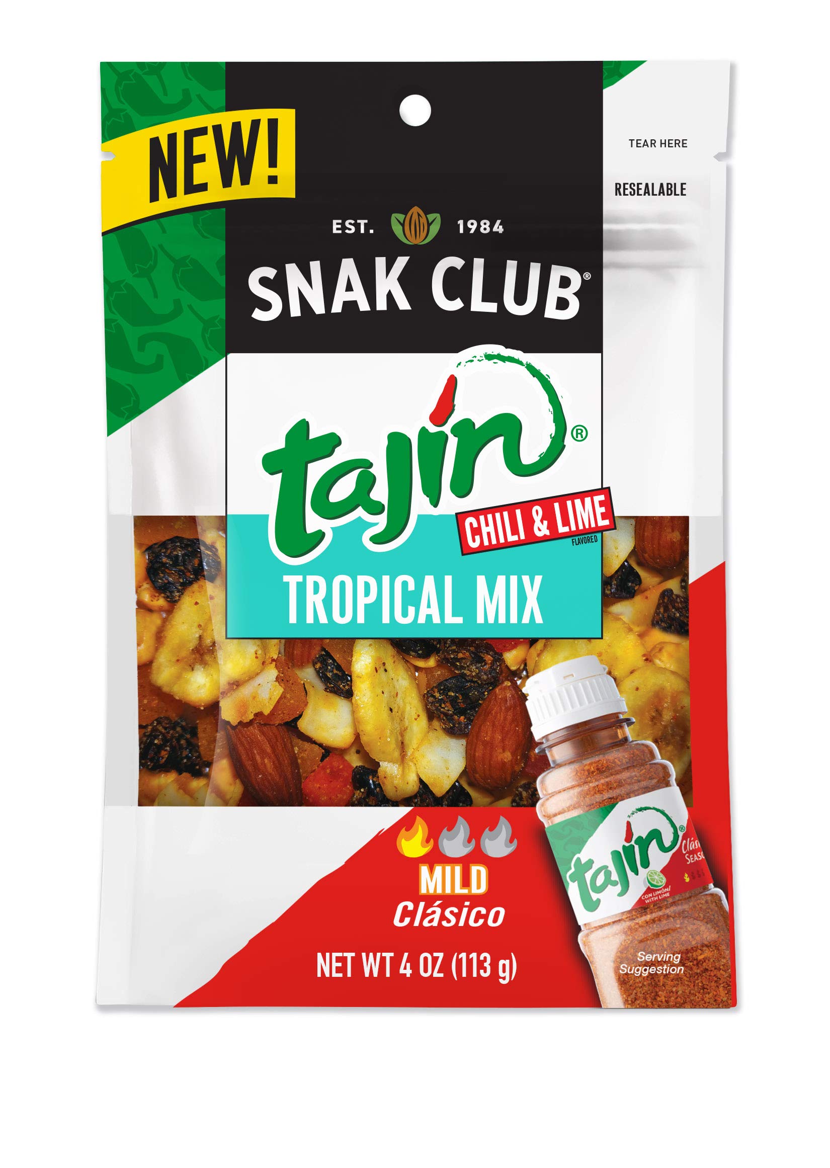 Amazon.com : Snak Club Tajin Clasico Toasted Corn, 4 Ounce, 6 Count
