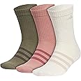 adidas Adaptive Crew Socks (3-Pairs) with Durable Reinforced Cuff for Easy Self-Dressing
