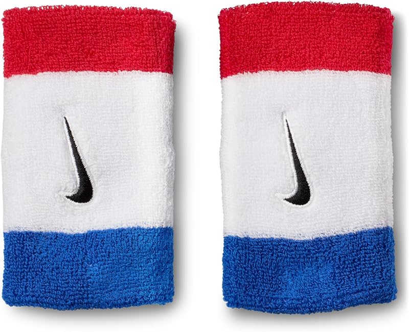 Unisex Swoosh Classic Doublewide 2Pk Cinta para el Sudor Game Royal/University Red/Black One Size