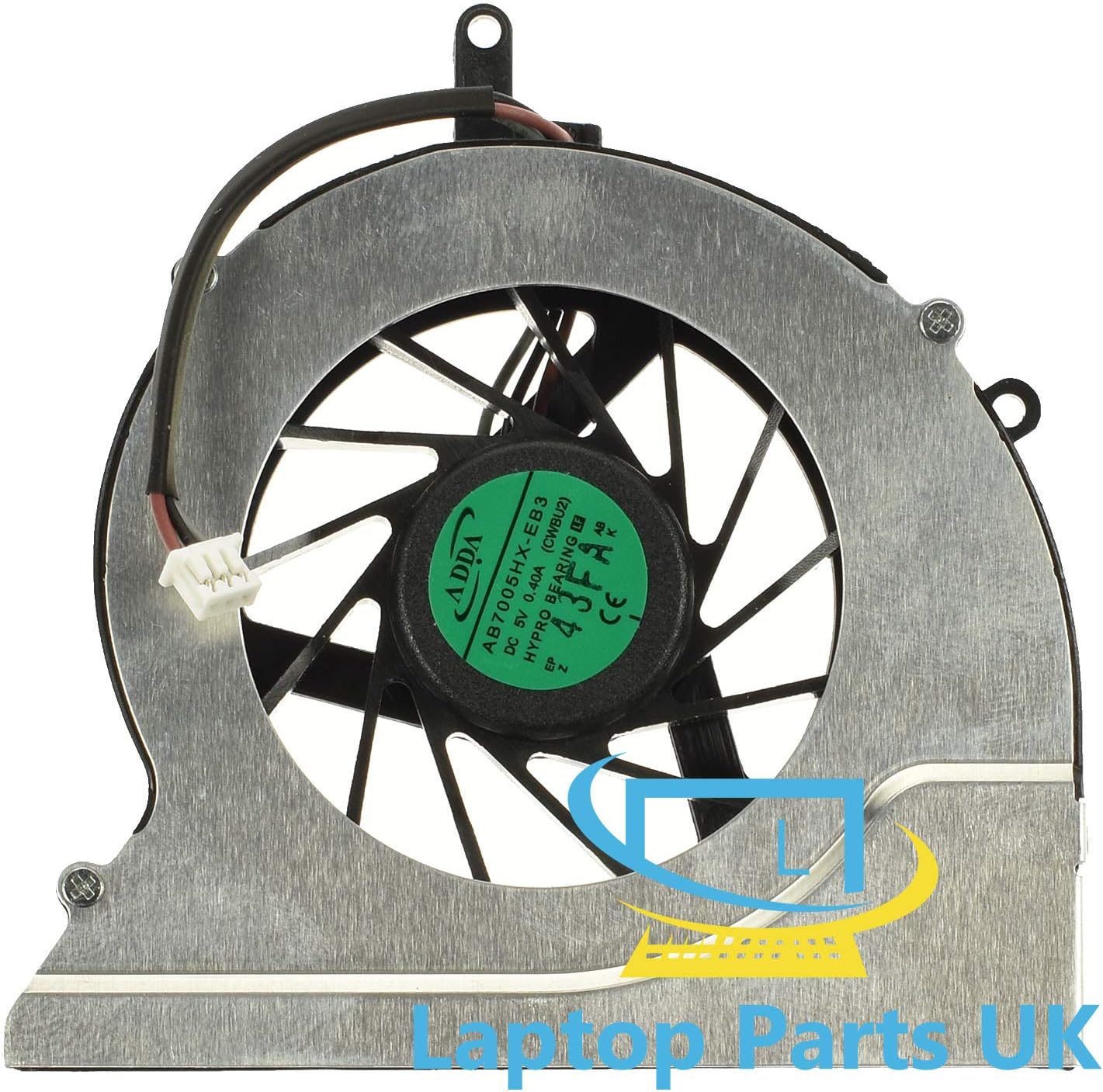 CPU Cooling Fan compatible with Toshiba M300 M305 U400 U405 Laptop Spare Replacement Part AB7005HX-EB3