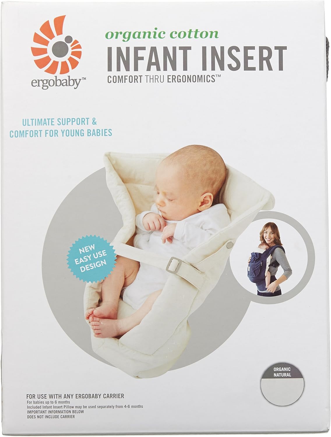 Amazon エルゴベビー Ergobaby インファントインサート オーガニック ナチュラル 並行輸入品 スリング ベビー マタニティ 通販