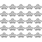 PATIKIL 50pcs Crown Charm Mini Crown Pendant Charm Bulk Vintage Metal DIY for Jewelry Making Bracelet Earring Necklace Queen