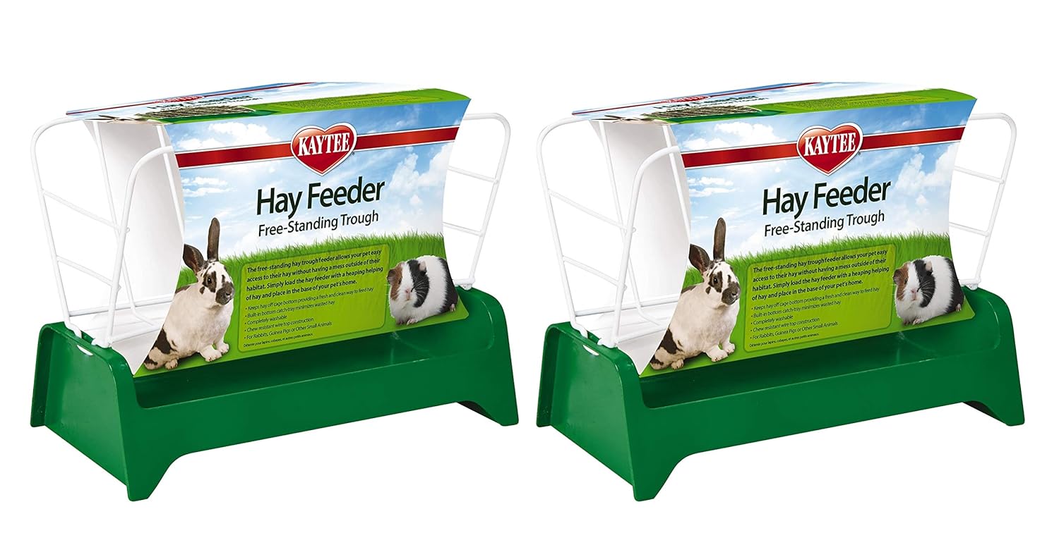 Amazon Com Kaytee 2 Pack Of Hay Feeders For Small Pets Assorted