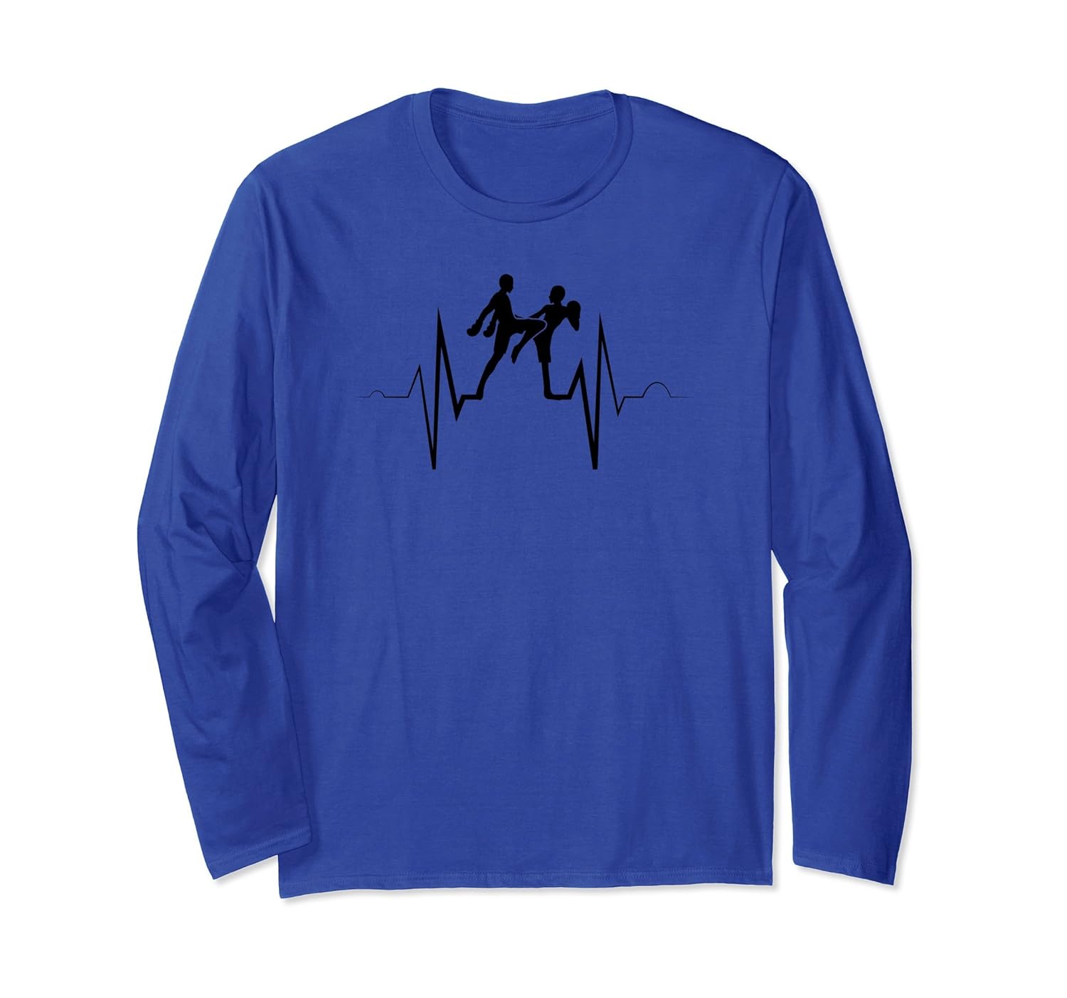 Muay Thai EKG Long Sleeve Shirt Muay Thai Kickboxing-anz