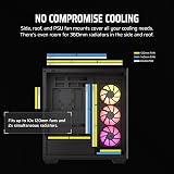 Corsair iCUE LINK 3500X RGB Mid-Tower Case Panoramic Glass 3x RX120 Fans view 7