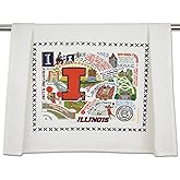 Catstudio Dish Towel, University of Illinois Fighting Illini Hand Towel - Collegiate Kitchen Towels for Illinois Fans for Students, Graduation, Parents and Alums