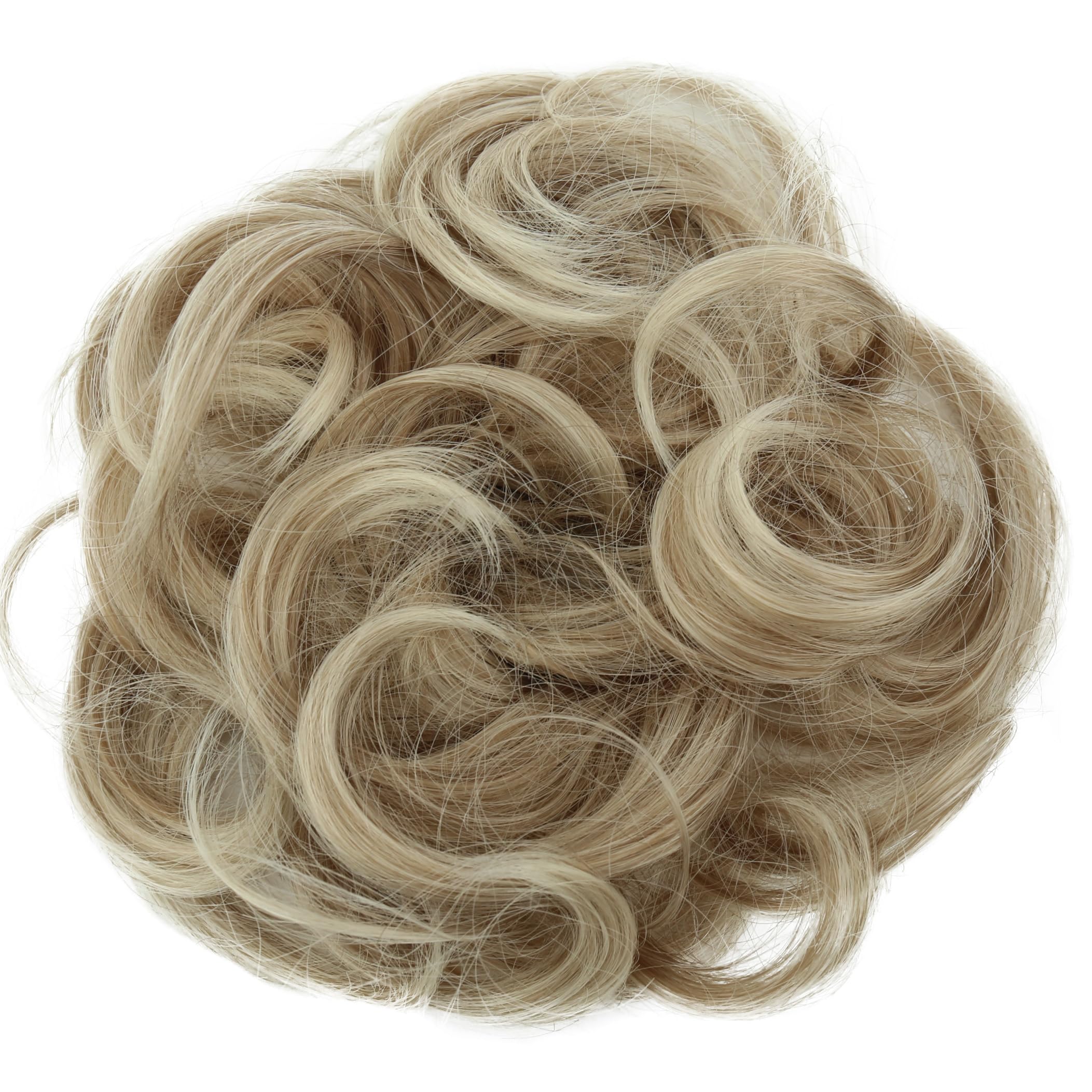 CAISHA Large Hairpiece Scrunchy Instant Updo Curly Messy Bun Light Blonde G10E — image 1