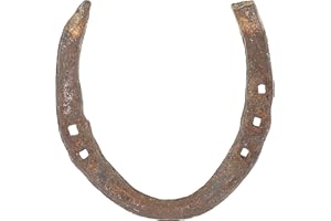 IS4A IndianStore4All Black Horseshoe - Good Luck Charm - Rustic - Lucky Gift Feng shui Positive Energy