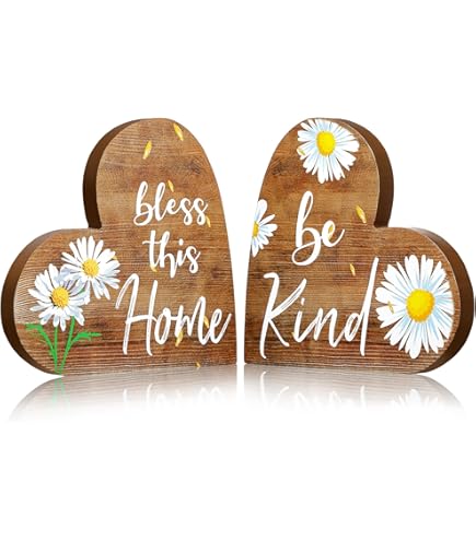 Primitives By Kathy Targa In Legno 'Family Is The Heart Of The Home', 30,5 X 30,5 Cm, Stile Rustico