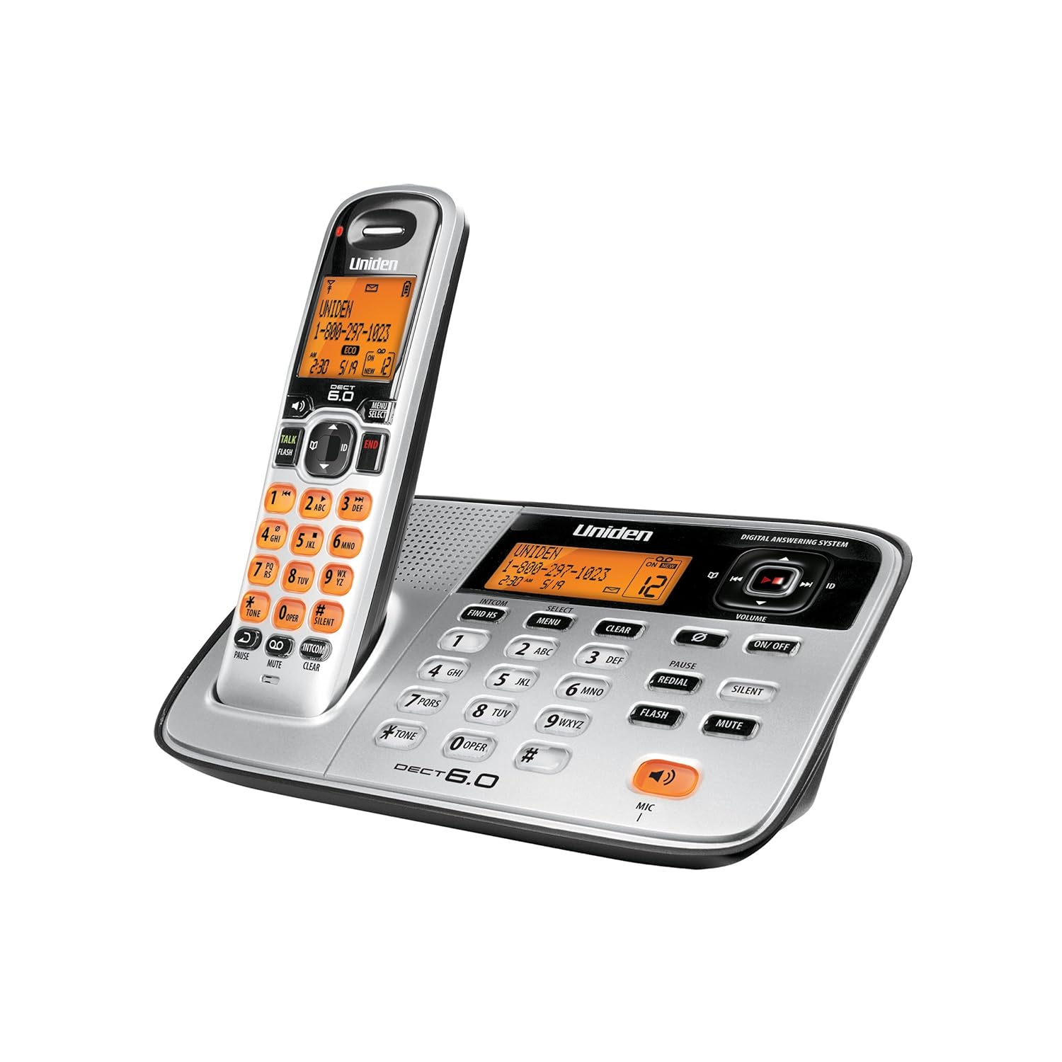 Amazon.com : Uniden D1685 Cordless Phone/Answering System with Speakerphone  : Cordless Telephones : Electronics