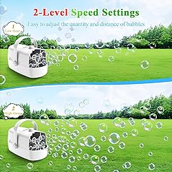 Bubble Machine, 3 in 1 Bubble Maker, Bubble Blower
