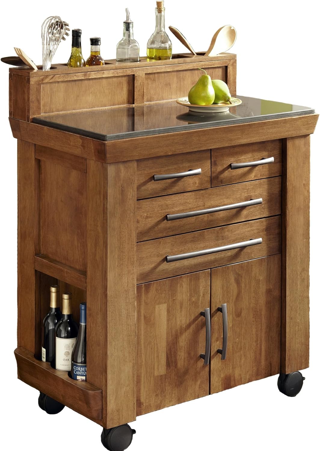 Home Styles The Vintage Gourmet Kitchen Cart Amazon.co.uk Kitchen & Home