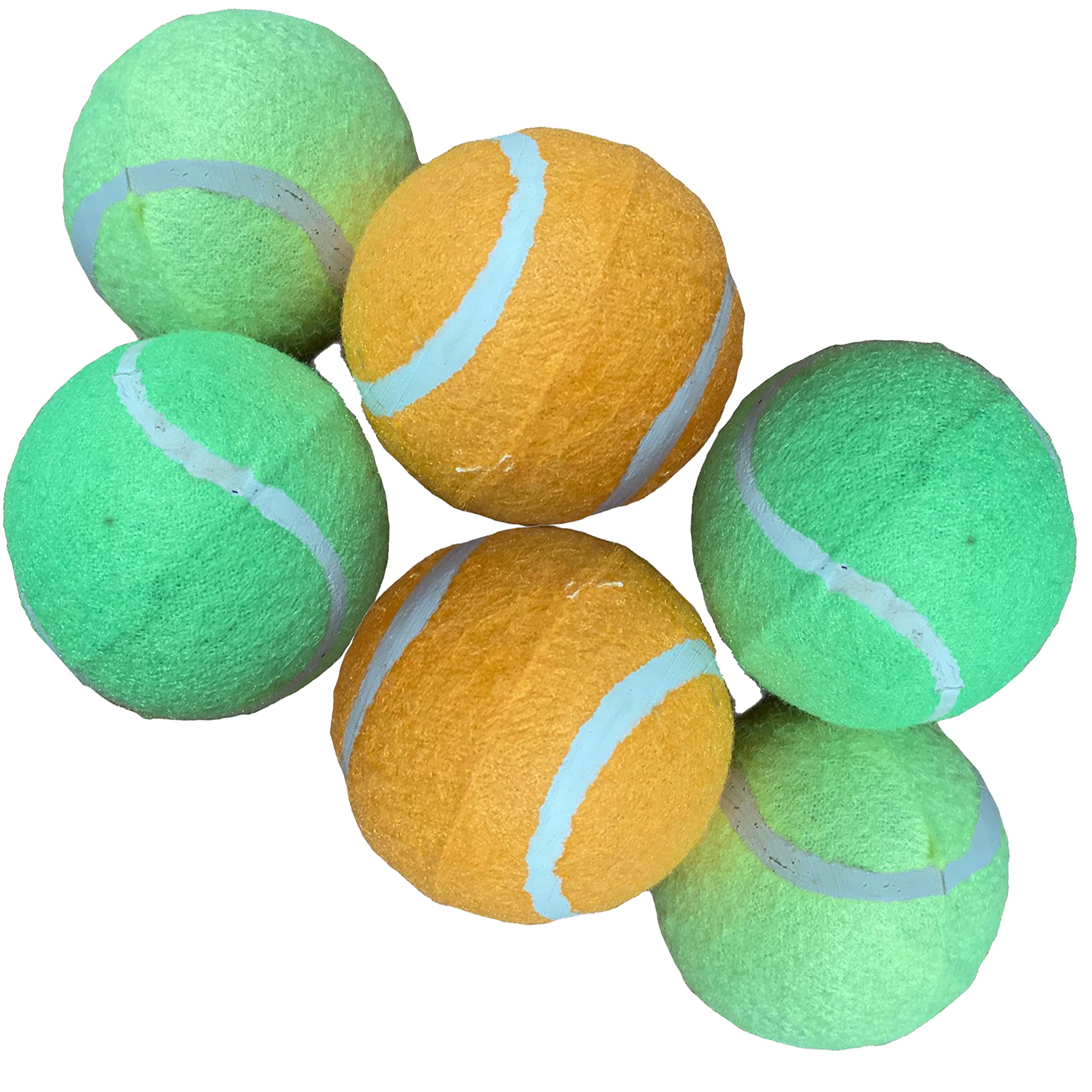 Pet Dog Play Balls Doggy Puppies Tennis Play Exercise Training Balls For All Dogs Pack of 3-6- 12 (Pack of 6)