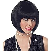 California Costumes, Flapper Women's Wig, Bob Black-Synthetic