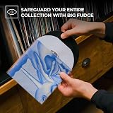 BIG FUDGE 7 inch Outer Vinyl Sleeves 50pcs Clear 3 mil 7.42 x 7.42 in view 2