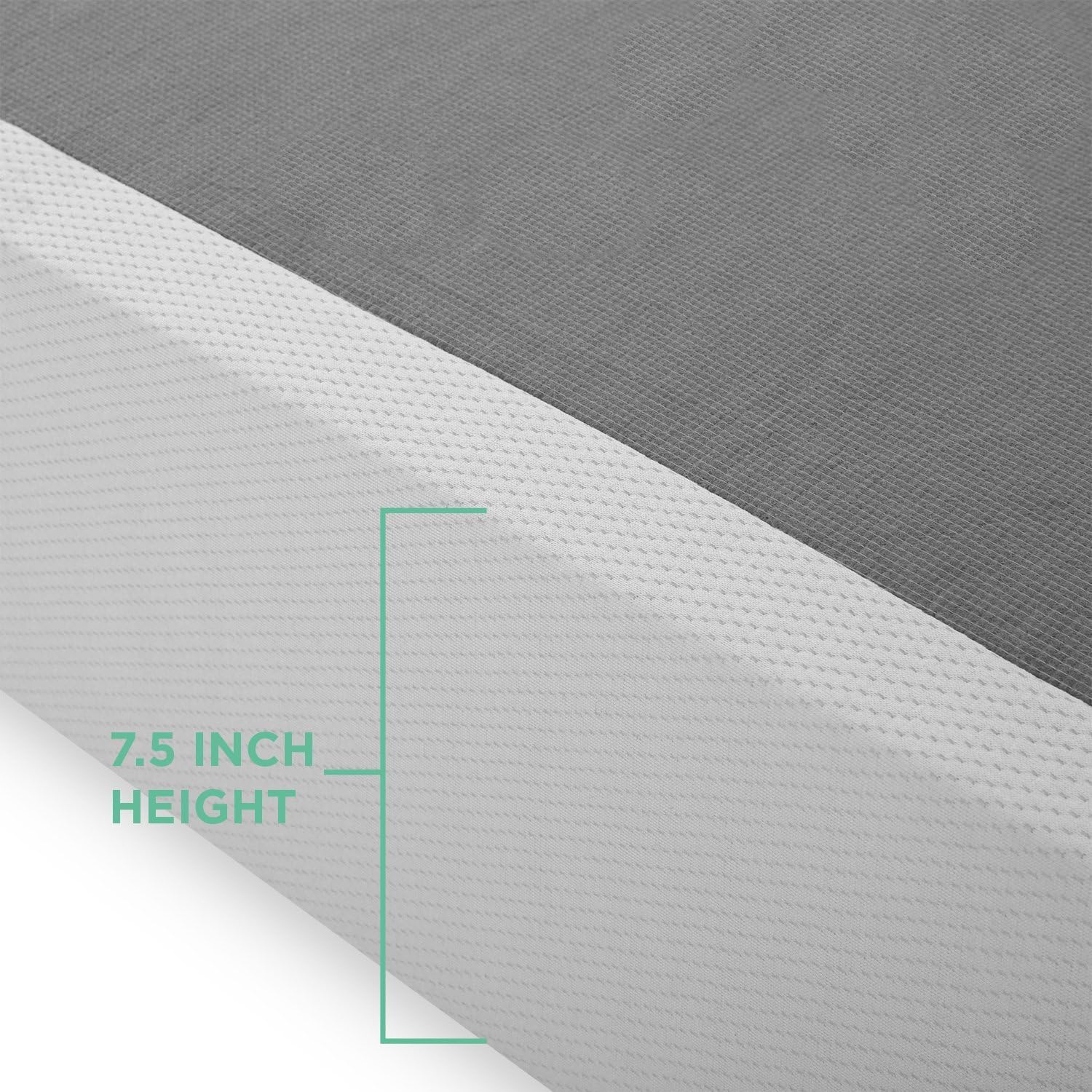 Zinus Jayanna 7.5 Inch BiFold Box Spring / Mattress Foundation / Zero Assembly / Sturdy Metal Structure, Split King: Furniture & Decor