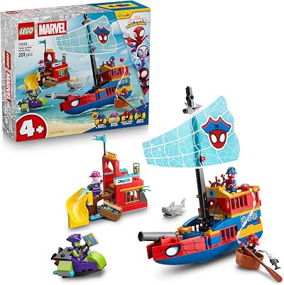 LEGO Marvel Team Spidey Pirate Ship 11208 Toy Set with Minifigures