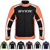 BYKR Mesh Motorcycle Jacket For Men Dual Sports Adventure Breathable Riding Protective Motorbike Jackets Enduro CE Armored