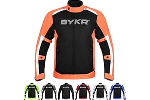 BYKR Mesh Motorcycle Jacket For Men Dual Sports Adventure Breathable Riding Protective Motorbike Jackets Enduro CE Armored