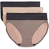 Warner's womens Blissful Benefits Dig-free Comfort Waistband With Lace Microfiber Hi-cut 3-pack 5109w