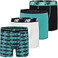 New Balance Boys' 3.5" Underwear, Performance Boxer Briefs (4 Pack)