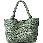 Queenoris Shoulder Bags for Women, Fashion Purses and Handbags Top Handle Vegan Leather Shopper Satchel Large Travel Tote Bag