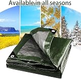 Onarway Tarpaulin 3m x 3m 105GSM Waterproof Heavy-Duty Green view 6