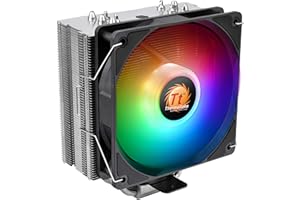 Thermaltake UX210 ARGB Sync Intel/AM5/AMD (LGA 1200) CPU Cooler, Support MB RGB LED 5V sync, U-Shape Copper Heatpipes, 120mm 