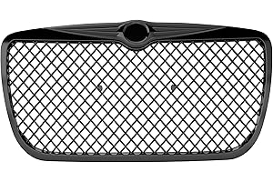 Armordillo USA 7147485 Mesh Front Hood Grille - Gloss Black 2005-2010 Chrysler 300/300C
