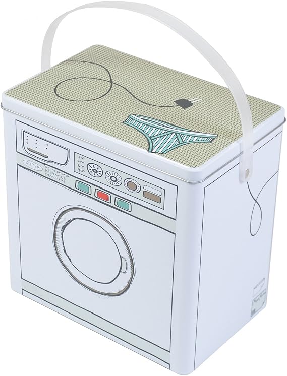 Waschmittelbox Metall Waschpulverbox Behälter Waschmittelbehälter Dose