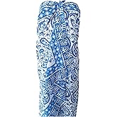 SATNAM Handicraft Women's Cotton Floral Printed Sarong for Womens Summer Beachwear Printed Pareo Beach Swimsuit Ombre