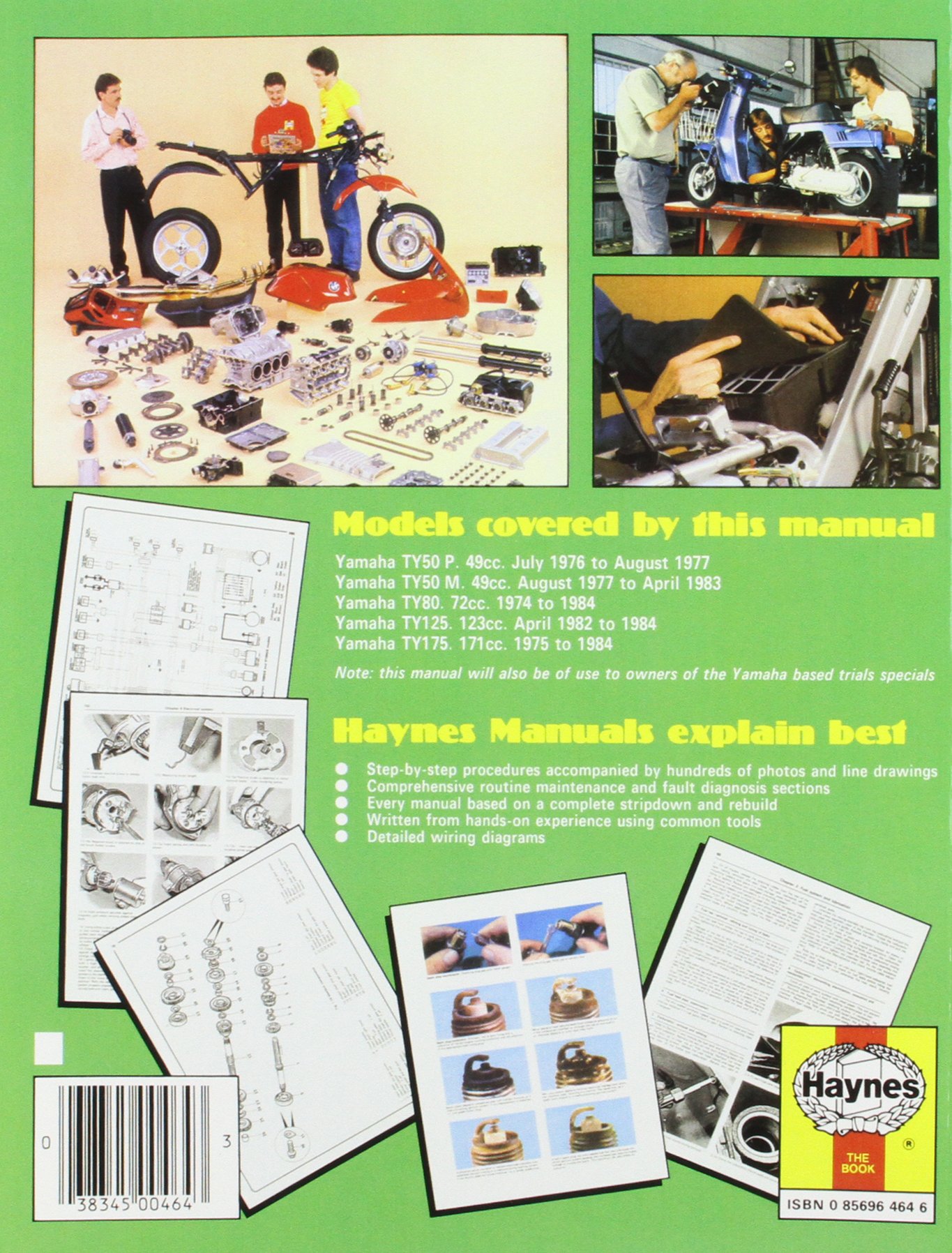 Yamaha TY50, TY80, TY125 and TY175 1974-84 Owner's Workshop Manual  (Motorcycle Manuals): Amazon.co.uk: Anon: 9780856964640: Books