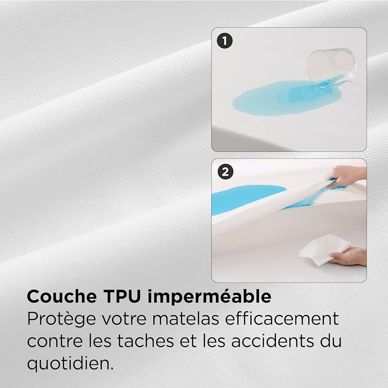 Housse Matelas 140x190x30 cm - Anti-Punaises Alèse imperméable