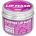 100% Natural Vegan Lip Butter Sleeping Lip Mask, Overnight Lip Moisturizer and Conditioner for Dry Lips. Intensive Lip Balm and Lip Therapy Skin Care with Mango butter (Bakuchiol - Collagen Boosting)