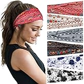 Huachi Women's Headbands Non Slip Headbands for Women's Hair Fashion Head Band Workout Yoga Sports Exercise Sweatbands
