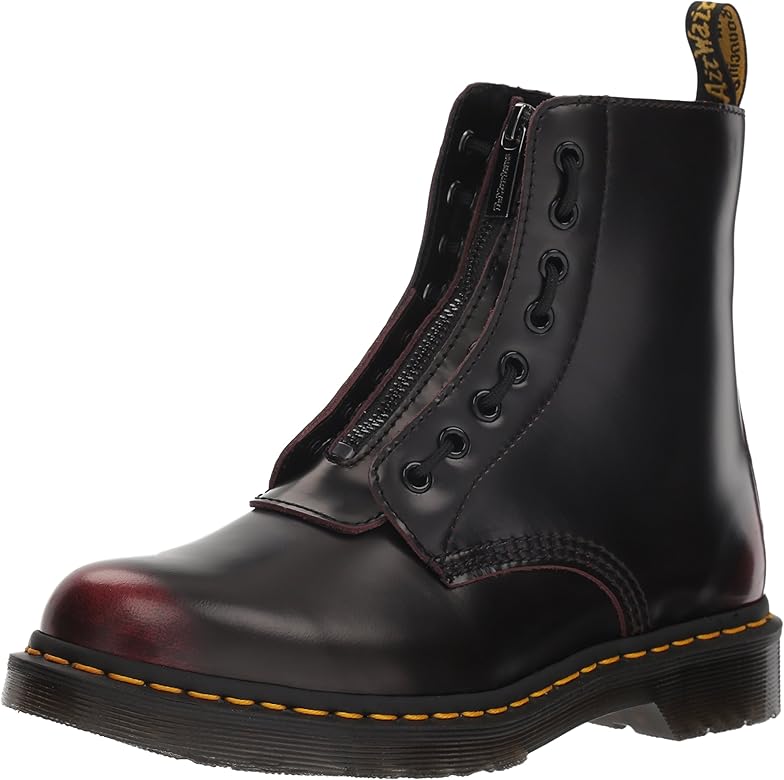 dr martens 1460 pascal front zip cherry red