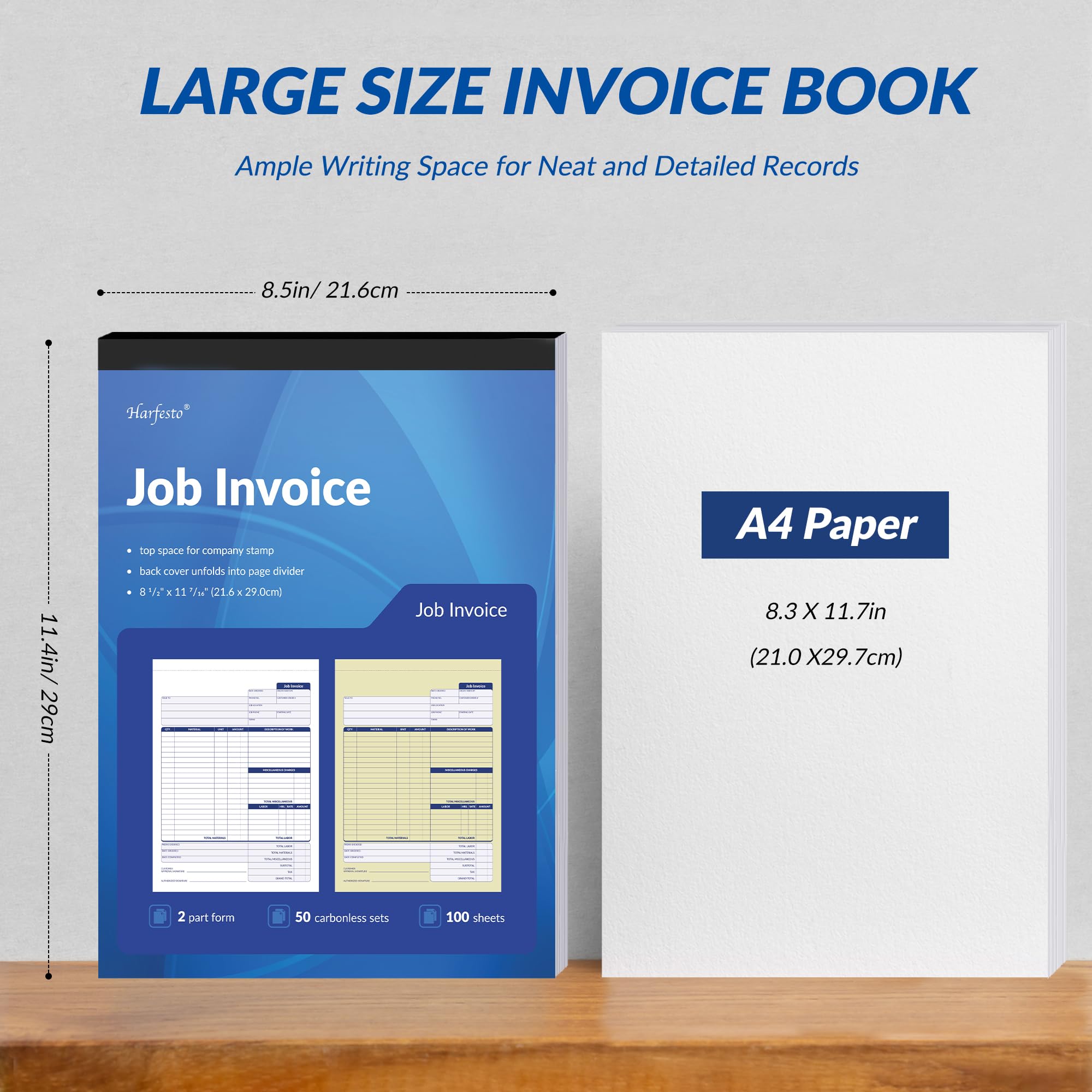 thumbnail image 2 of Custom Sales Order & Receipt Book - 3-Part Carbonless NCR Forms, Personalized With Your Company Info, Duplicate With Wrap-Around Cover 2 of 13
