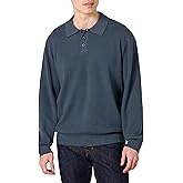 Amazon Essentials Men's Relaxed-Fit Knit Polo Sweater