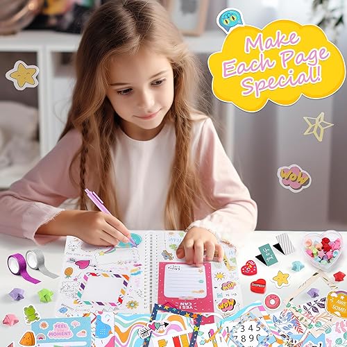 Joycover Journal Set for Girls Ages 8-12, Valentines Day Gifts for