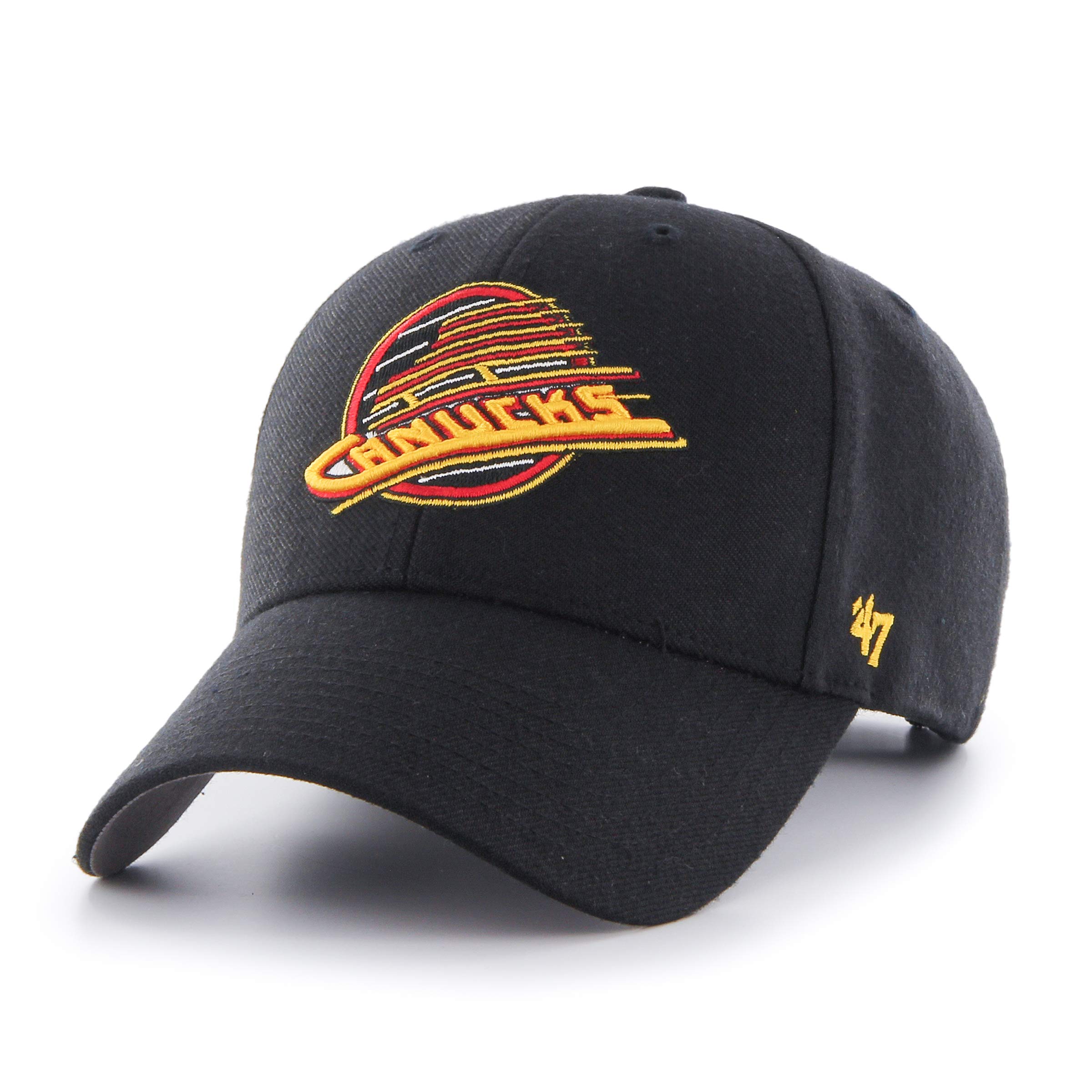 47 Brand Relaxed Fit Cap - MVP Vintage Vancouver Canucks Black