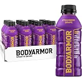 BODYARMOR Sports Drink, Strawberry Grape Electrolyte Drink, 16 Oz (12 Pk) | Coconut Water Hydration Drink, Flavored Water Sport Beverage, 790mg Electrolytes, Natural Flavors &amp; Sweeteners + Antioxidants