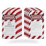 TRADESAFE Lockout Tagout Tags - 10 Danger Do Not