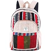 Anitya Hemp Backpack, Multi-Functional Pockets, Eco-Friendly, Unisex, Hiking Daypack, Durable Rucksack