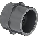 Spears 835 Series PVC Pipe Fitting, Adapter, Schedule 80, 2" Socket x NPT Female