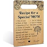 Gifts for Mom, Mother Bamboo Cutting Board from Daughter Son, Mother's Day Birthday Christmas Gifts For Best Mom, Home Kitchen Decorations, Wooden Charcuterie Cutting Boards -55